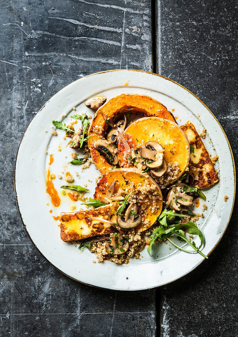 BUTTERNUT QUINOA HALLOUMI