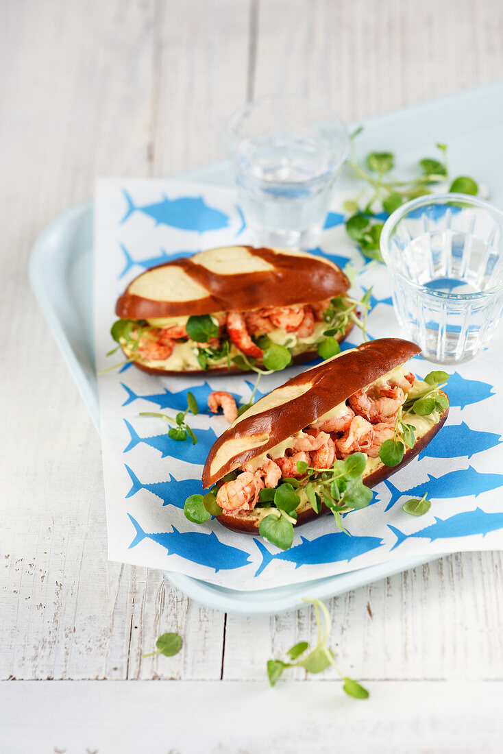 Langoustine and fountain watercress sandwich