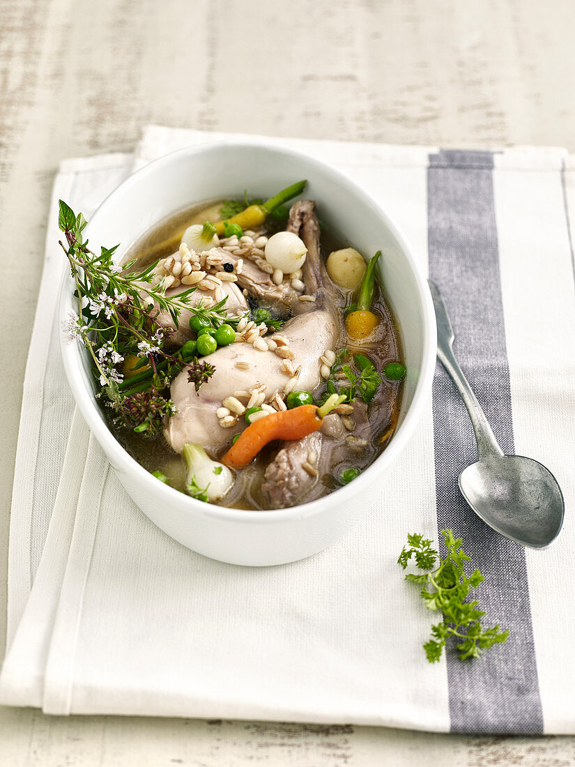 Rabbit Stew with Spring Vegetables