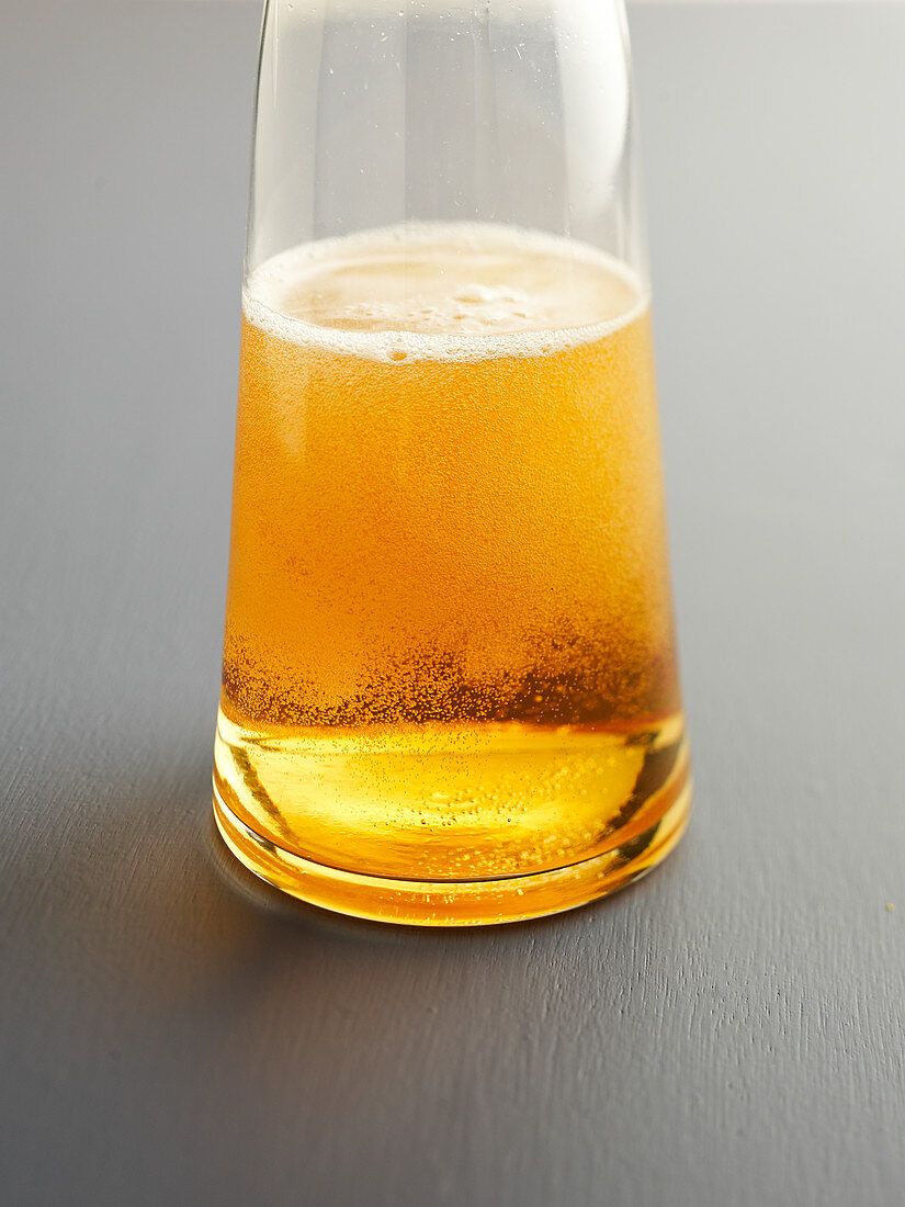 Cider in a glass carafe