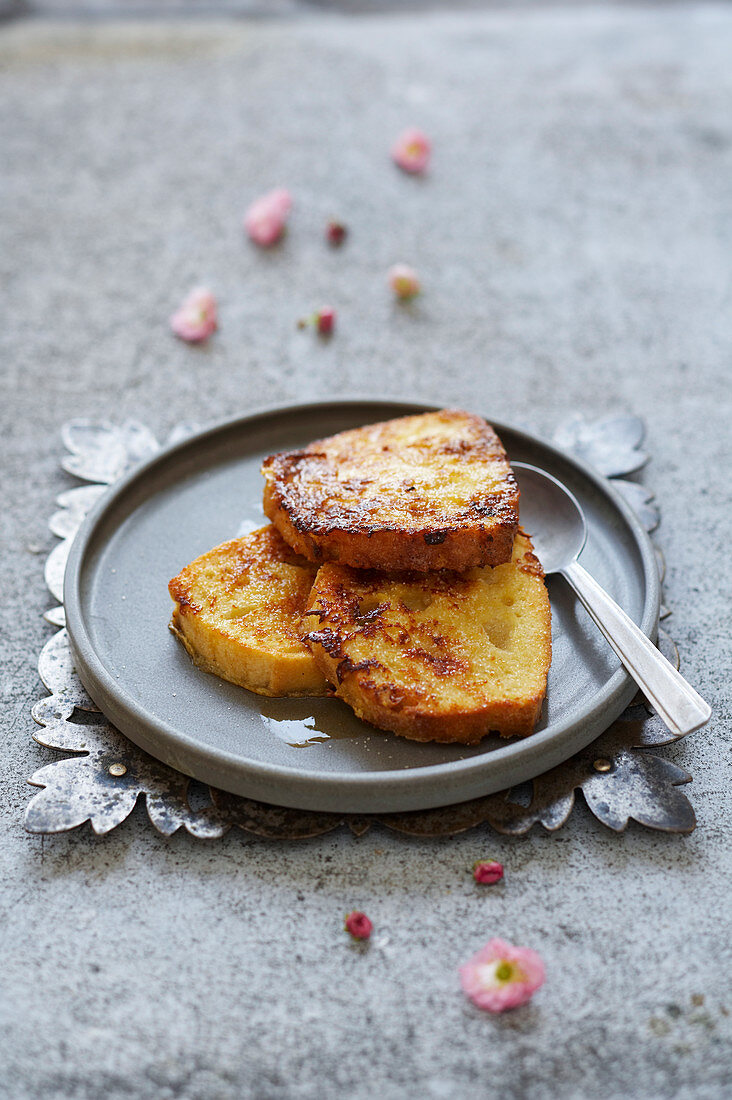 French Toast flambiert mit Rum