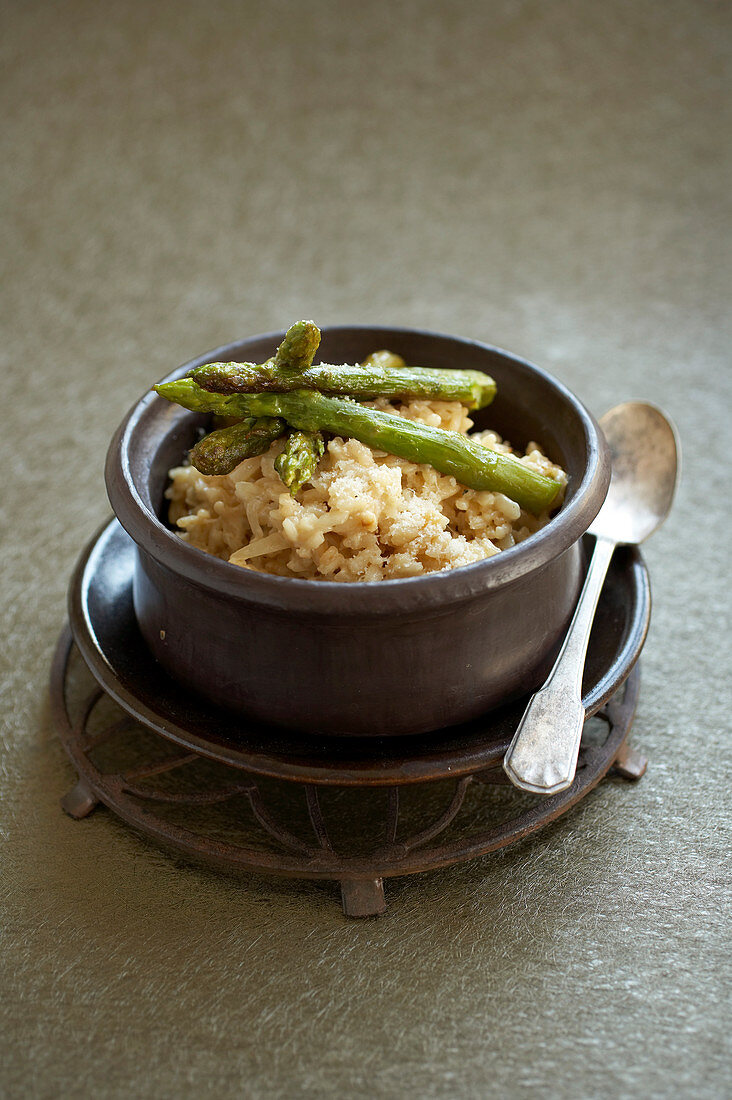 Asparagus risotto