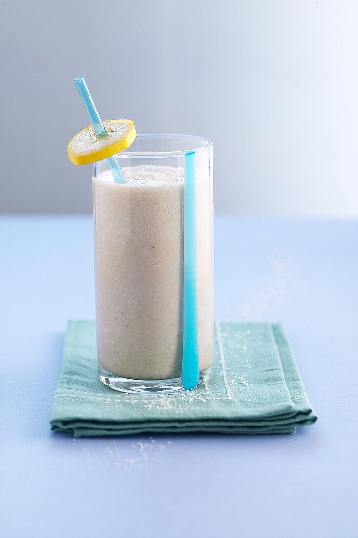 Banana-coconut milkshake