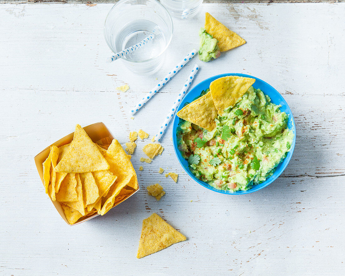 Guacamole mit Tortilla