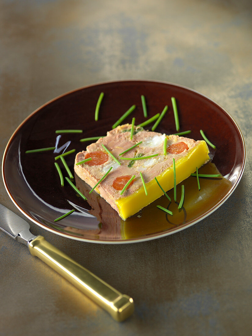 Gänseleber-Terrine mit Langustinen