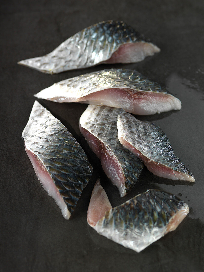 Sea bass pieces