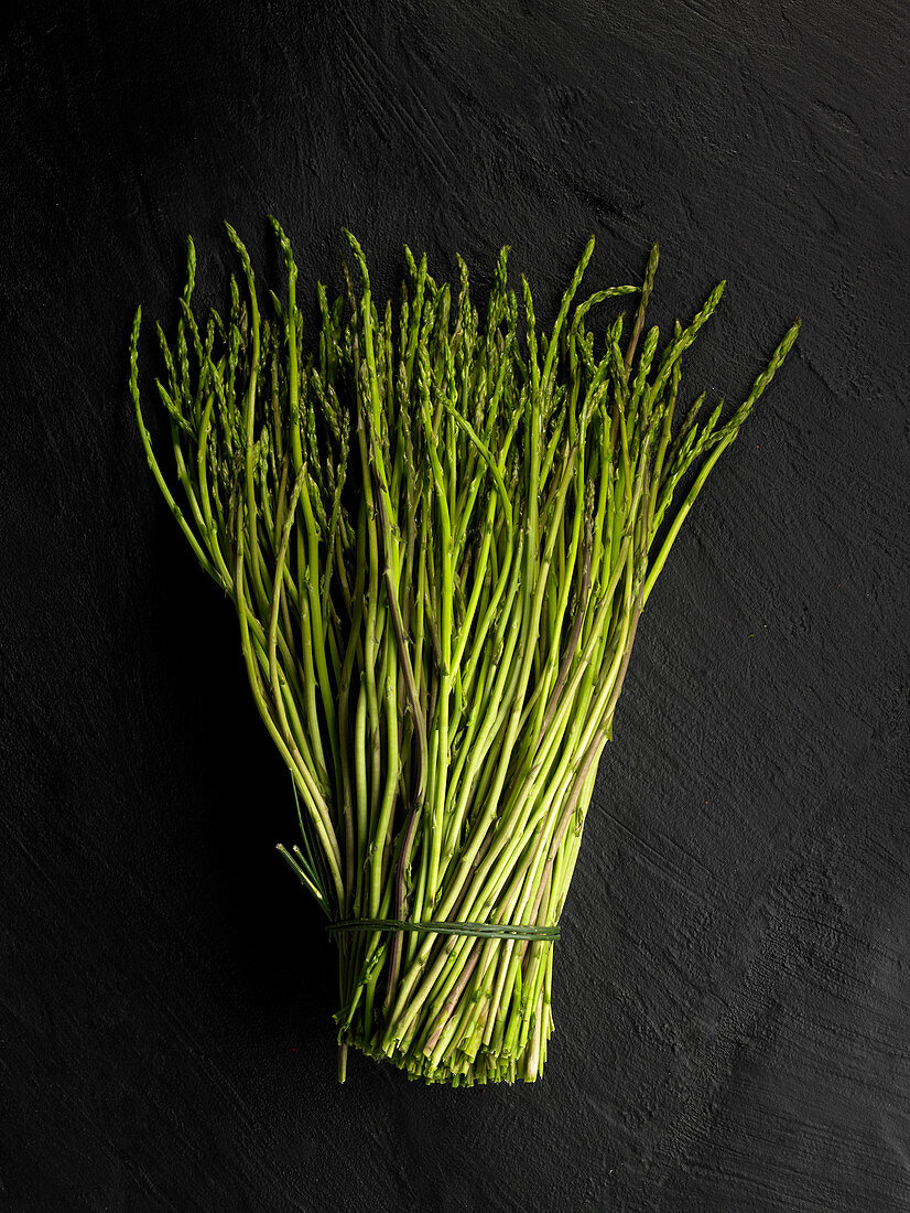 A bunch of wild asparagus
