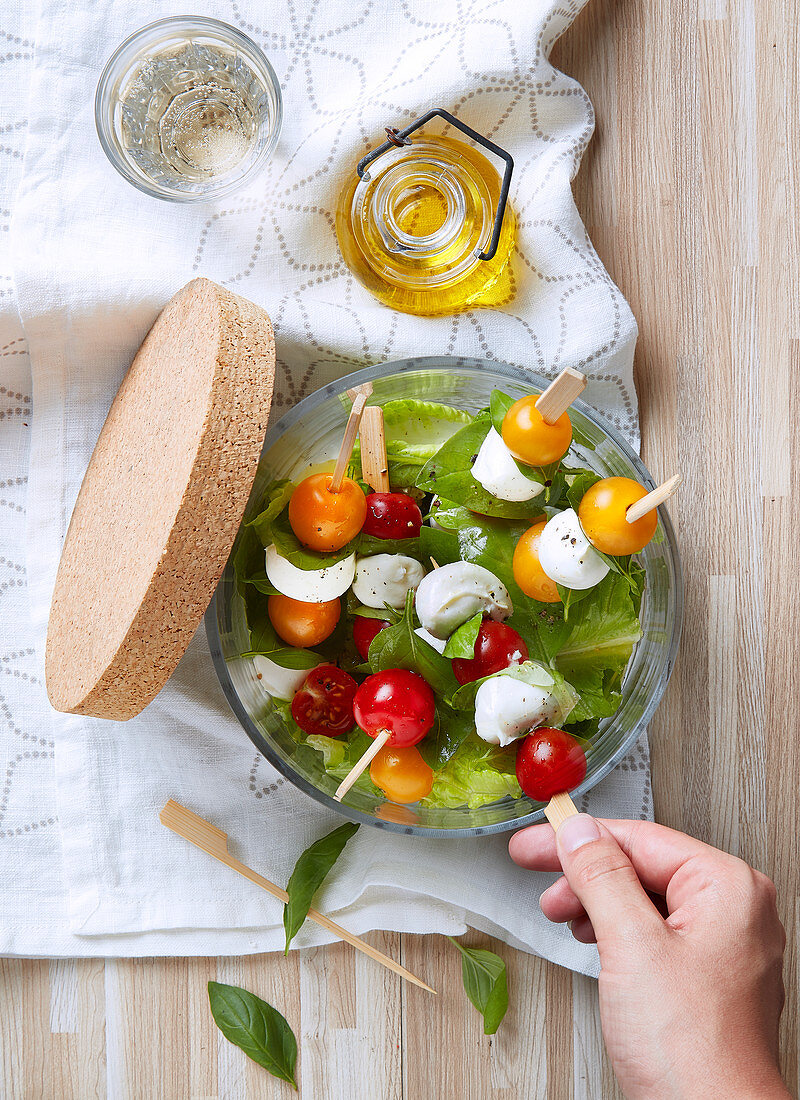 Caprese skewers