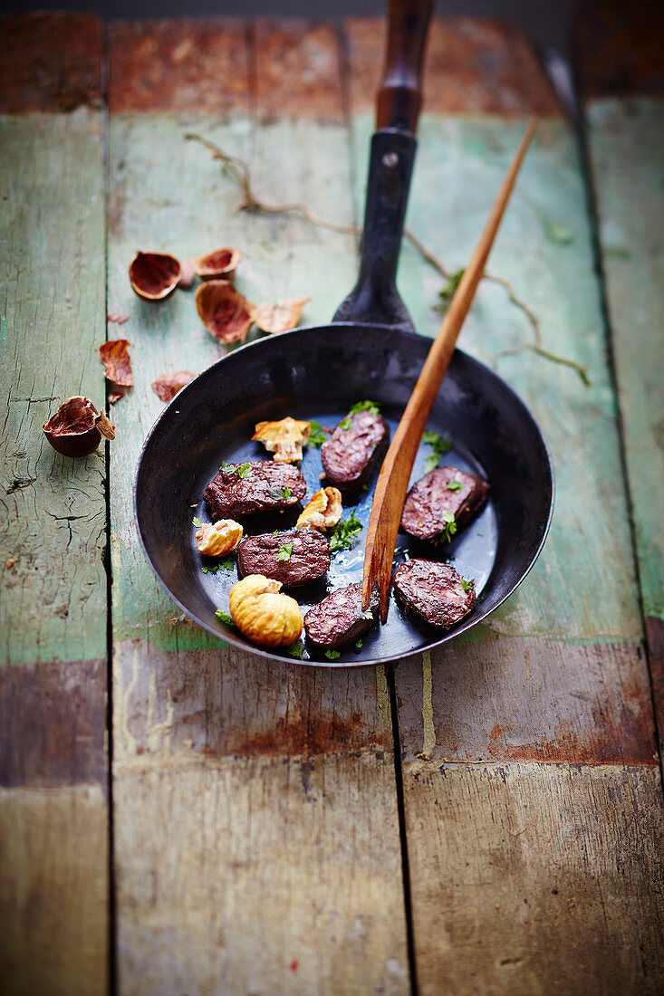 Boudin mit Kastanien (Frankreich)