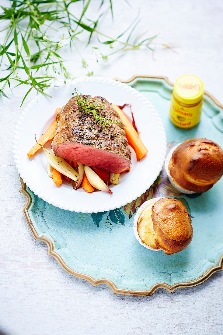 Roastbeef mit Gemüse (England)