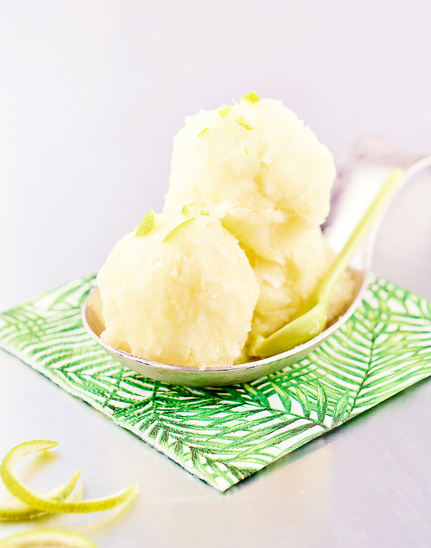 Lime sorbet