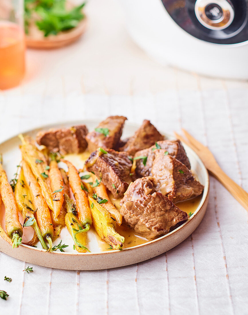 Rindfleisch mit Karotten