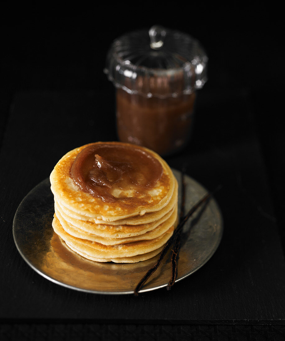 Pancakes mit Kastaniencreme