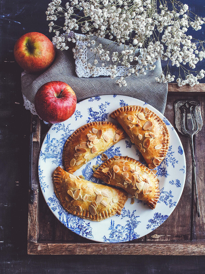 Rustic apple turnovers