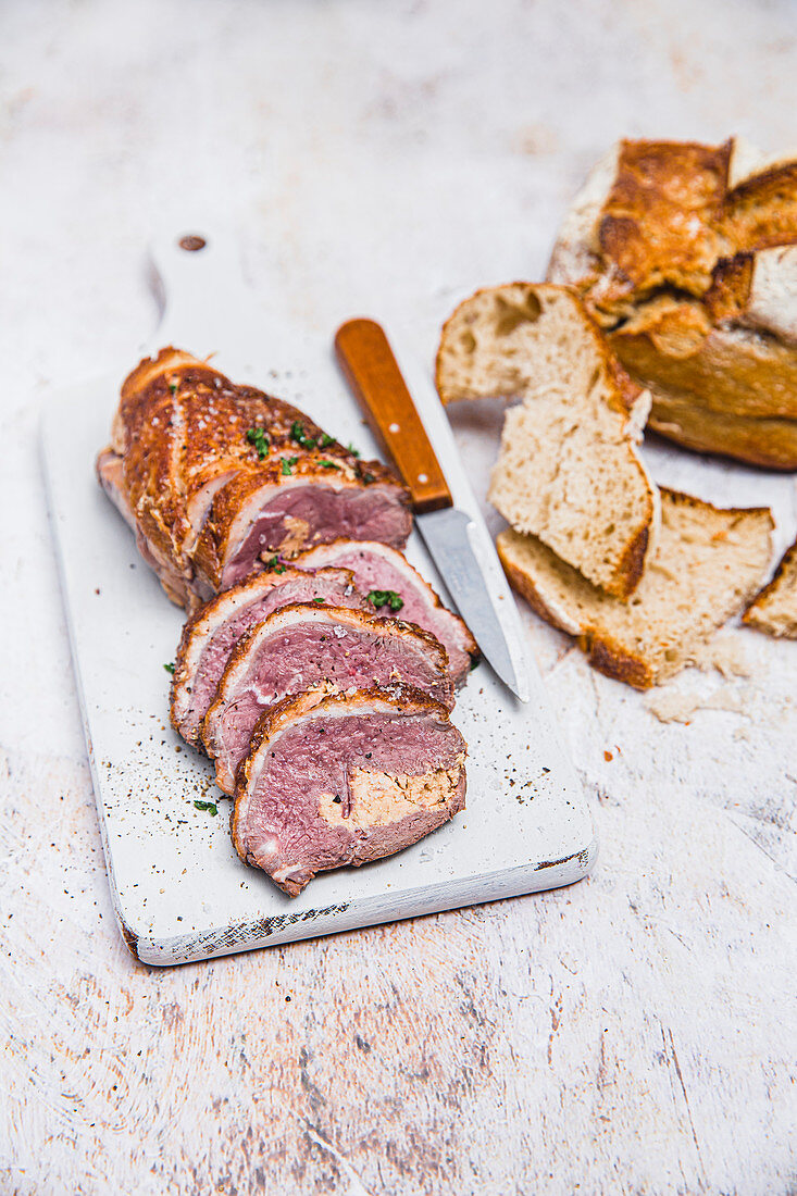 Duck breast with foie gras