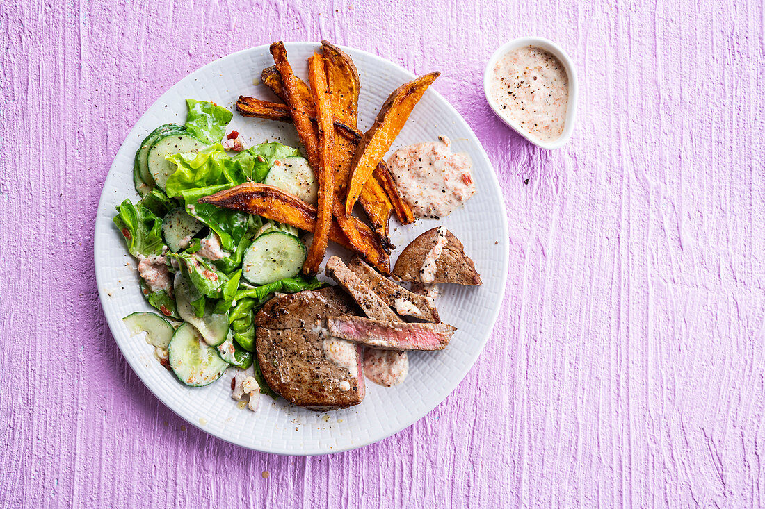 Steak and French fries