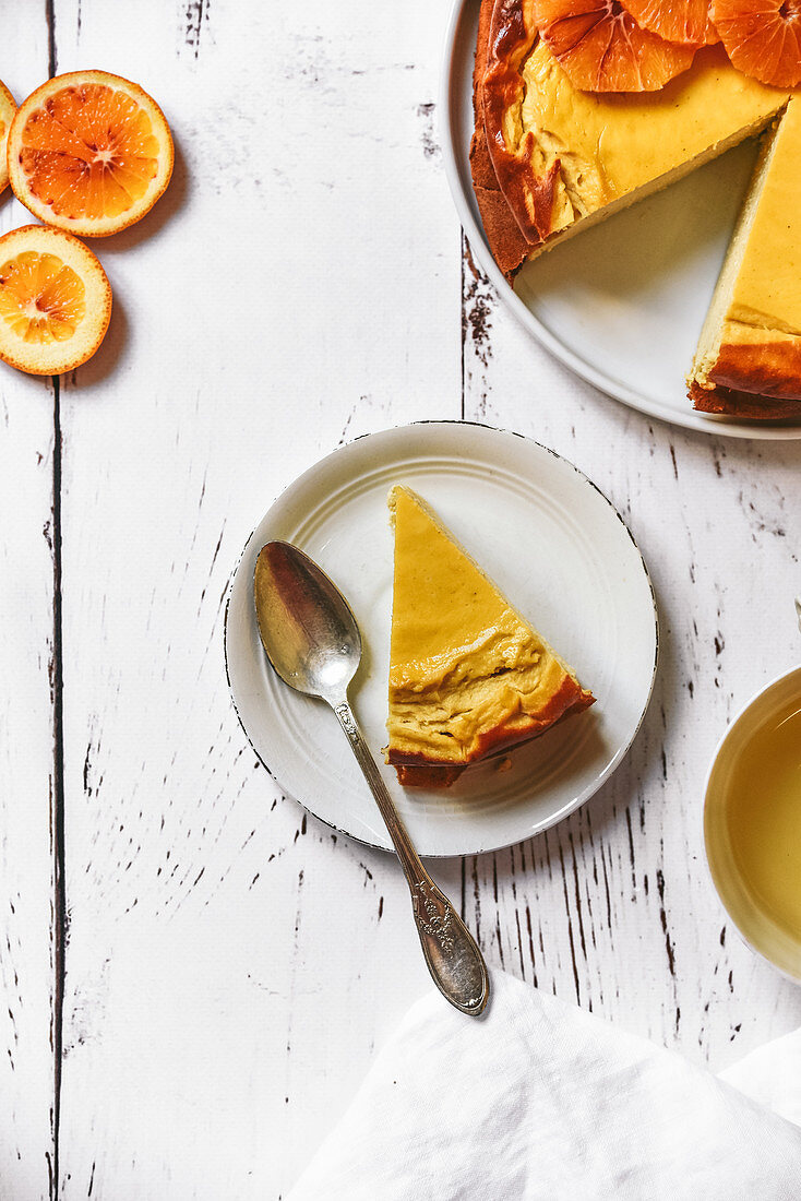 Orange cheesecake