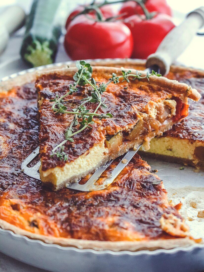 Ratatouille quiche