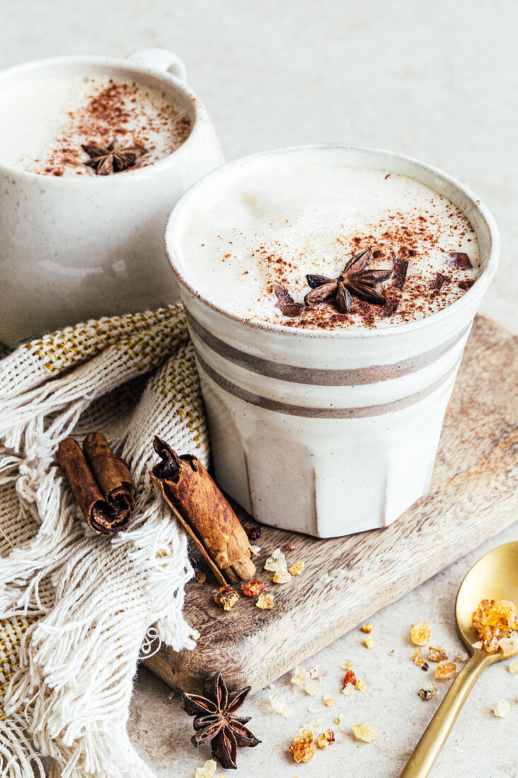 Schoko Latte mit Gewürzen