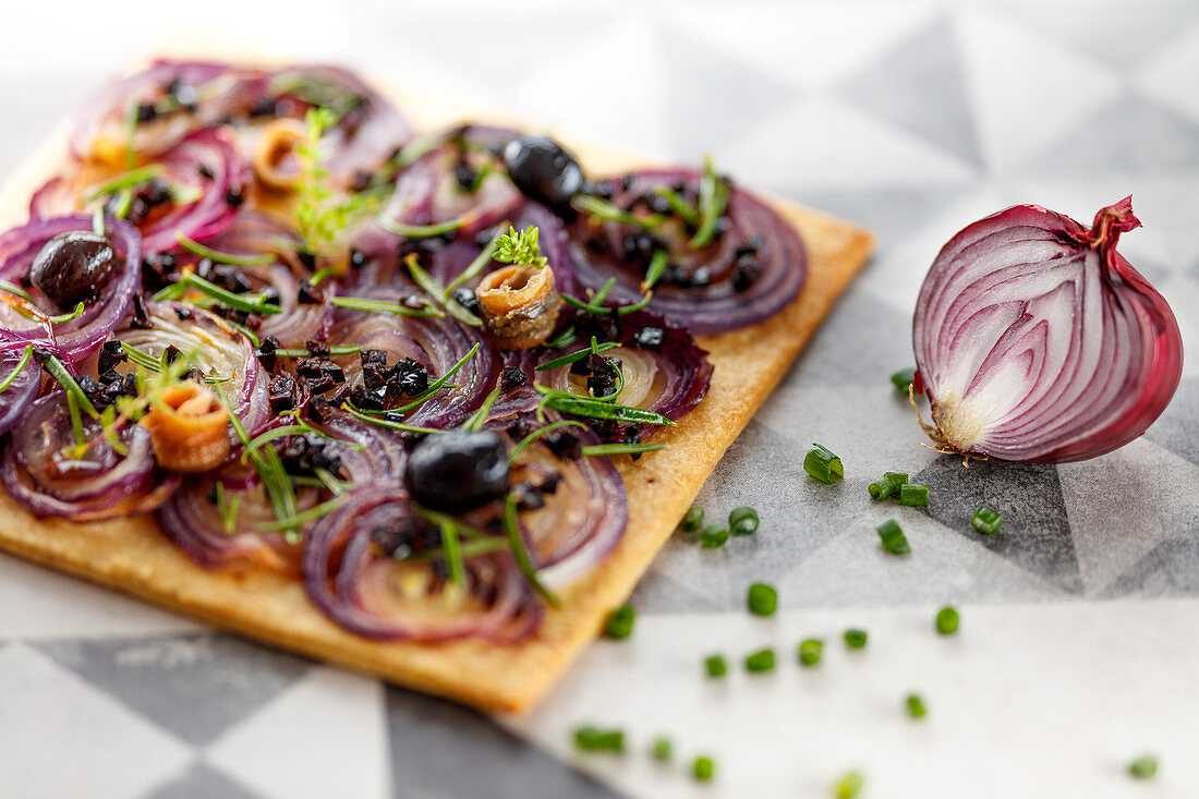 Red onion tart