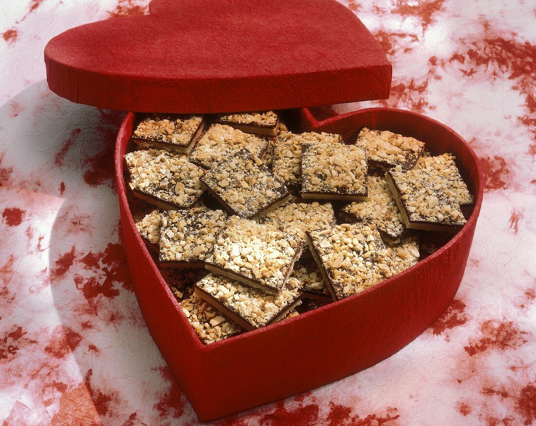 Chocolate Almond Shortbread for Valentines Day