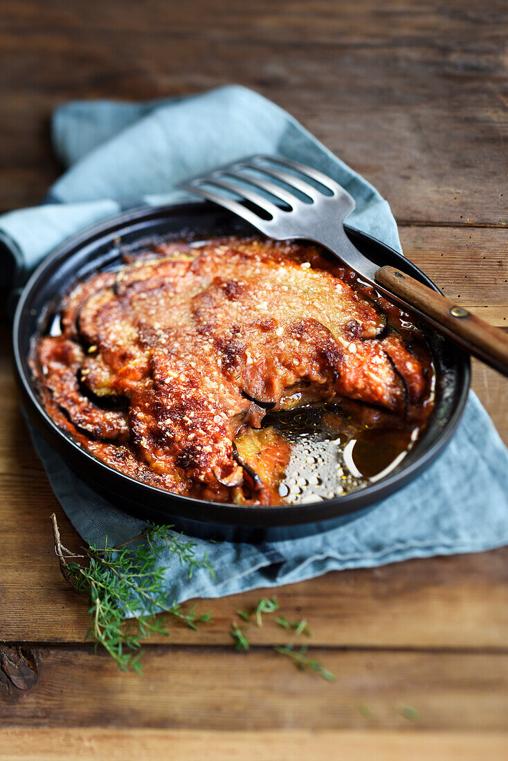 Eggplant Parmesan Gratin