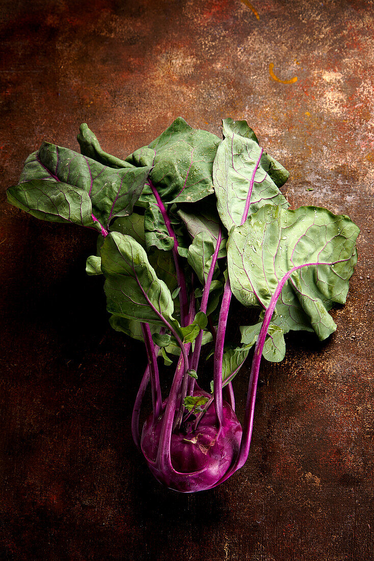 Purple kohlrabi