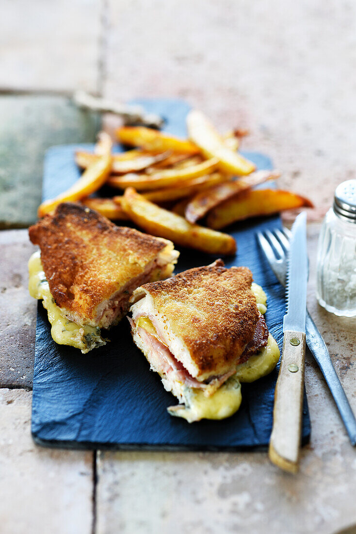 Cordon bleu with Fourme de Montbrison