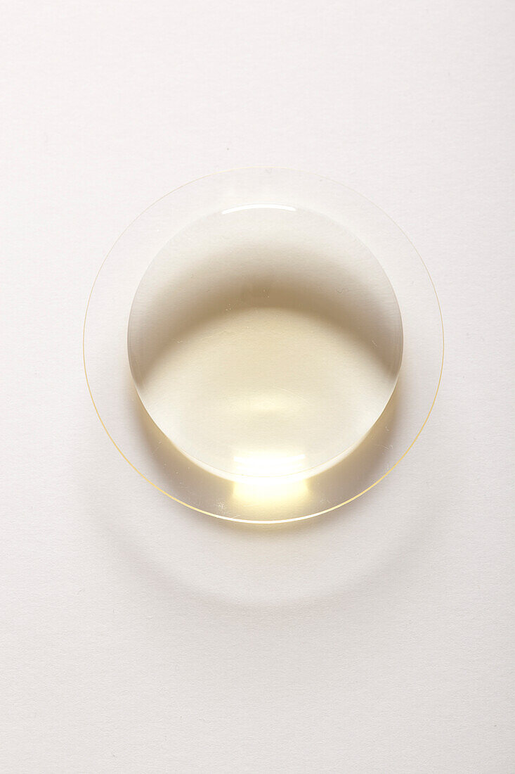 Acacia blossom syrup in a glass bowl