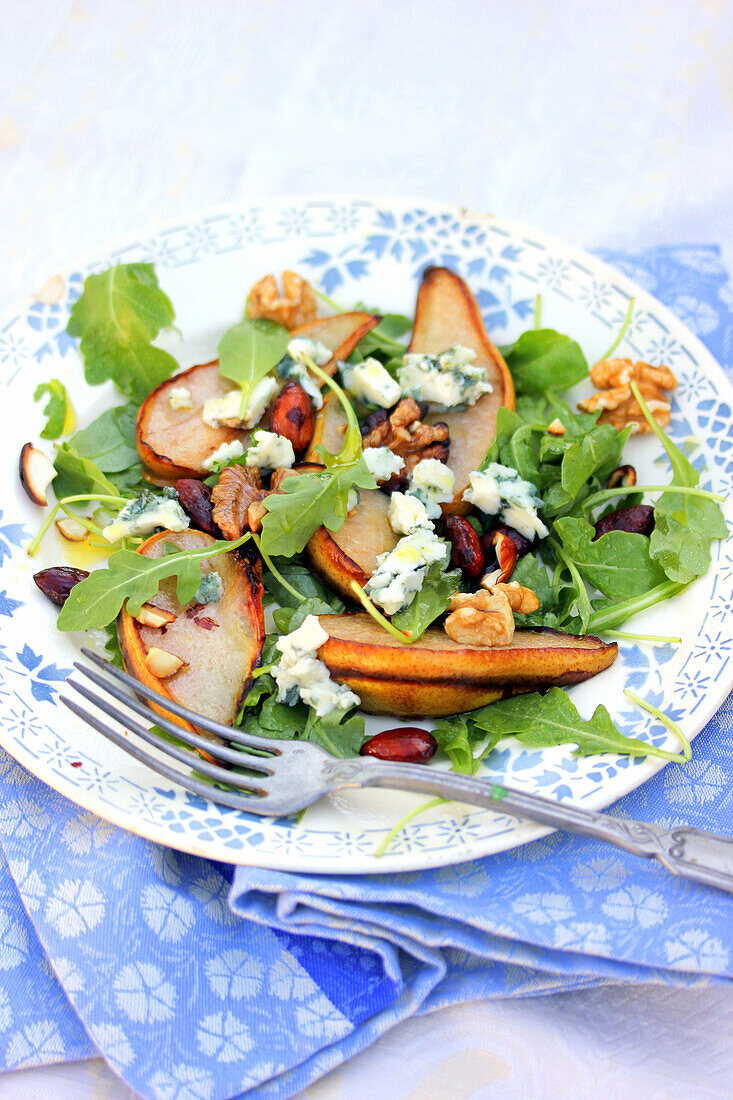 Roasted Pears with Roquefort