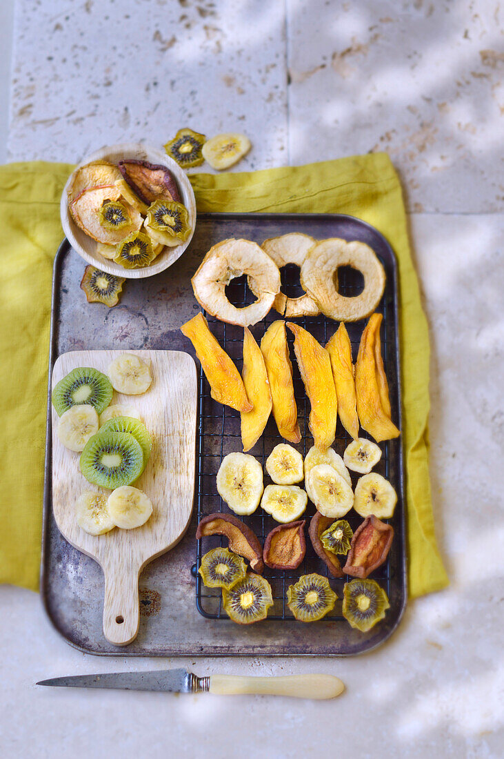 Dried fruit baked in the oven