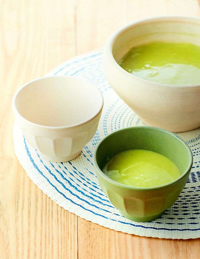 Cream of courgette soup with The Laughing Cow cheese