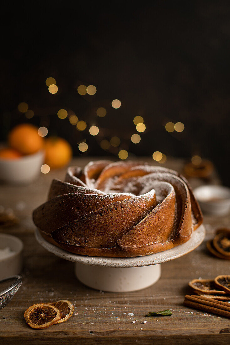 Gebackener Weihnachtspudding