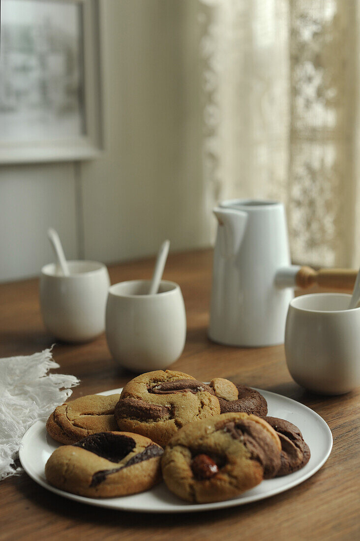 Cookies auf Teller