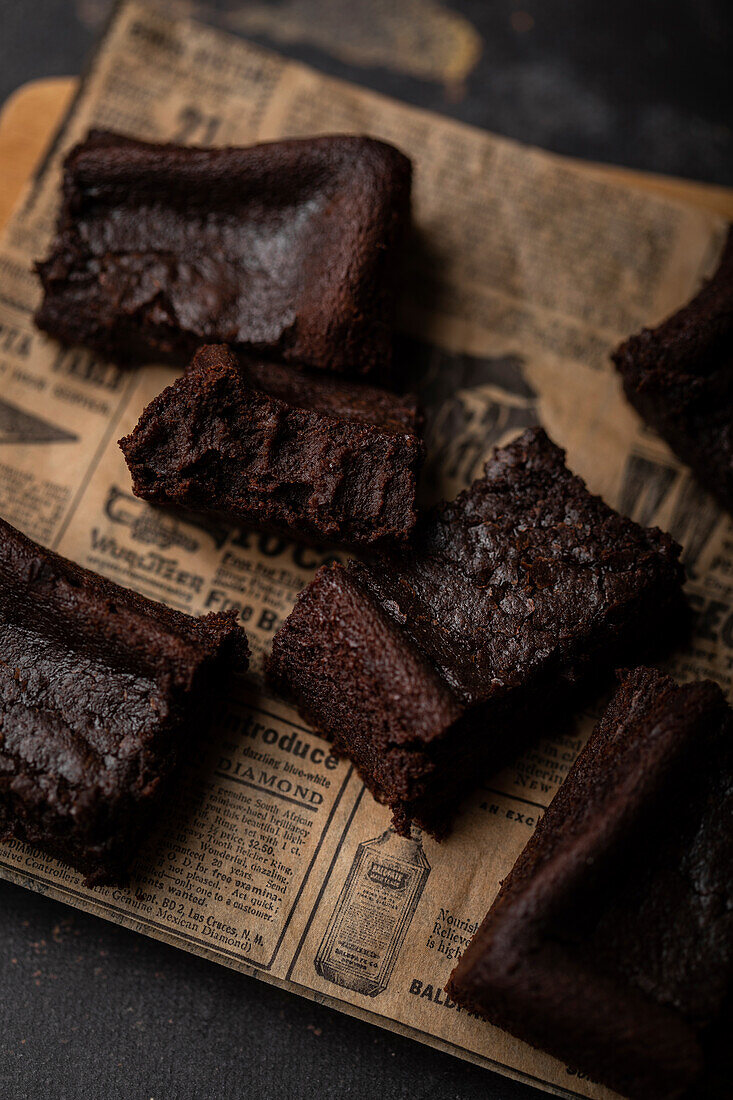 Fondantkuchen mit dunkler Schokolade