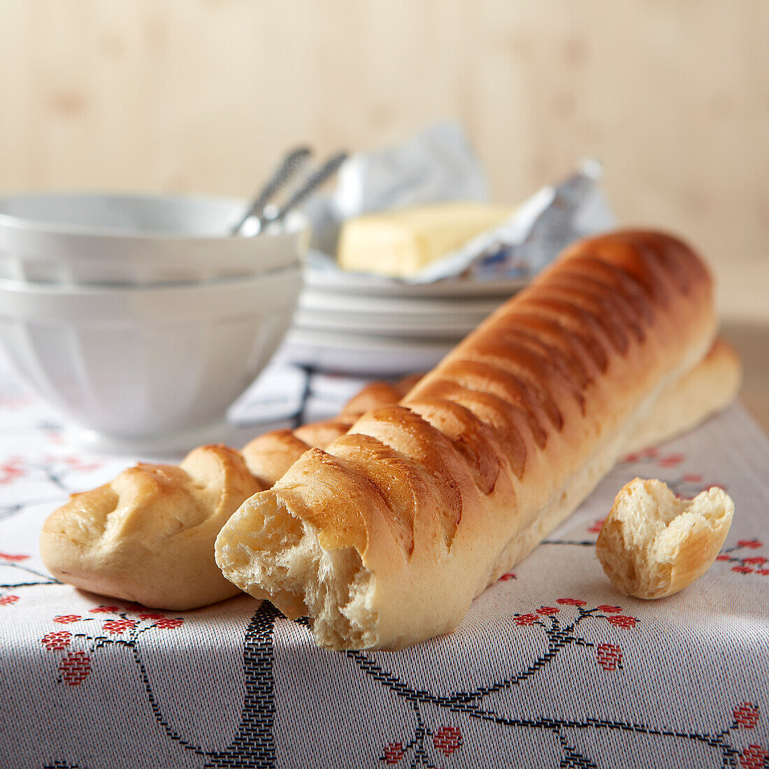 Wiener Baguette zum Frühstück