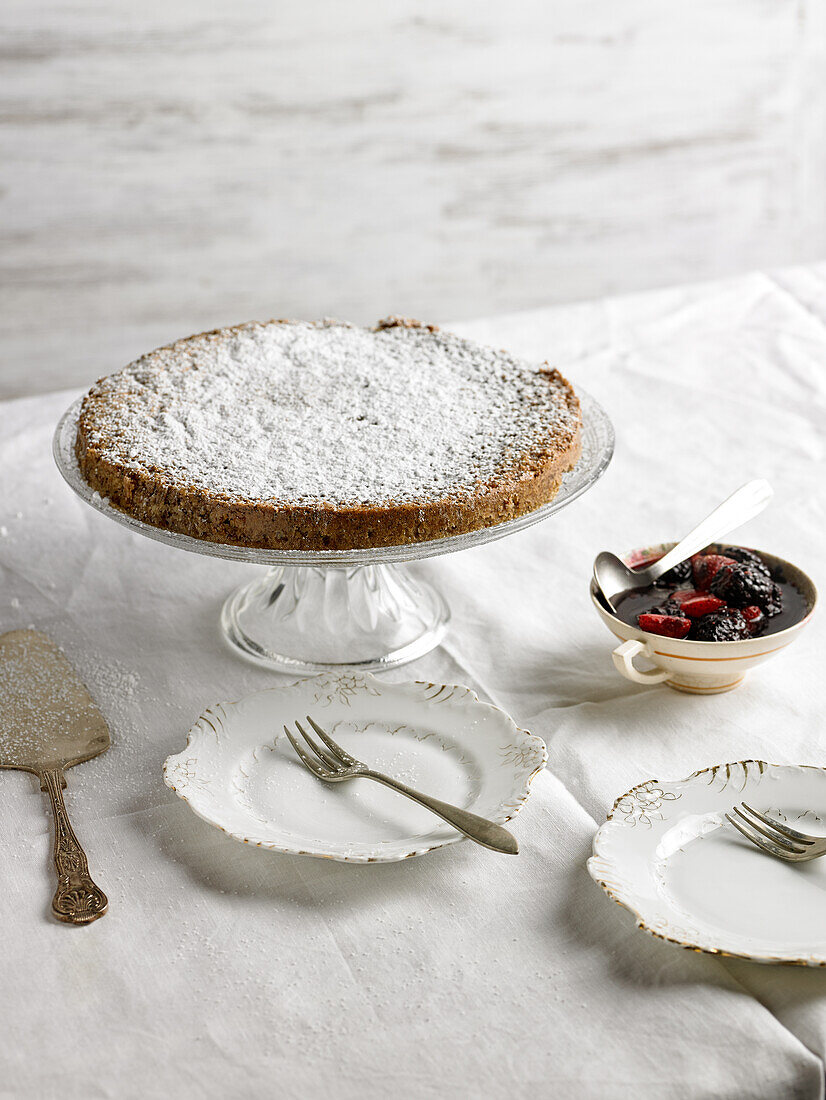 Mandelkuchen aus Santiago de Compostela (Galicien, Spanien)