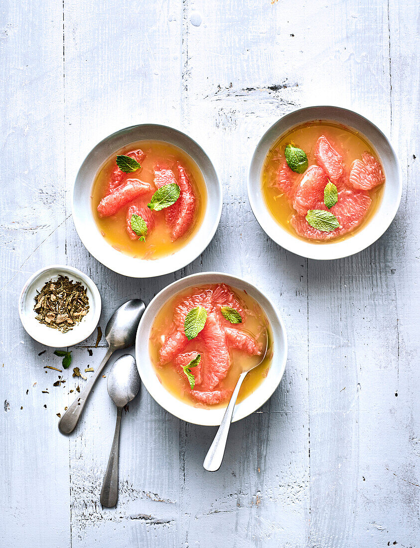 Citrus soup with Earl Grey