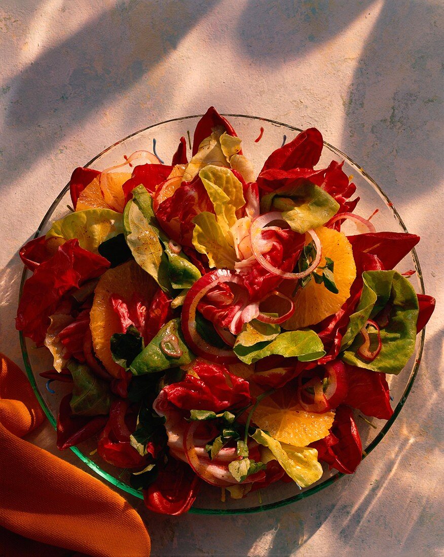 Colorful Salad with Oranges