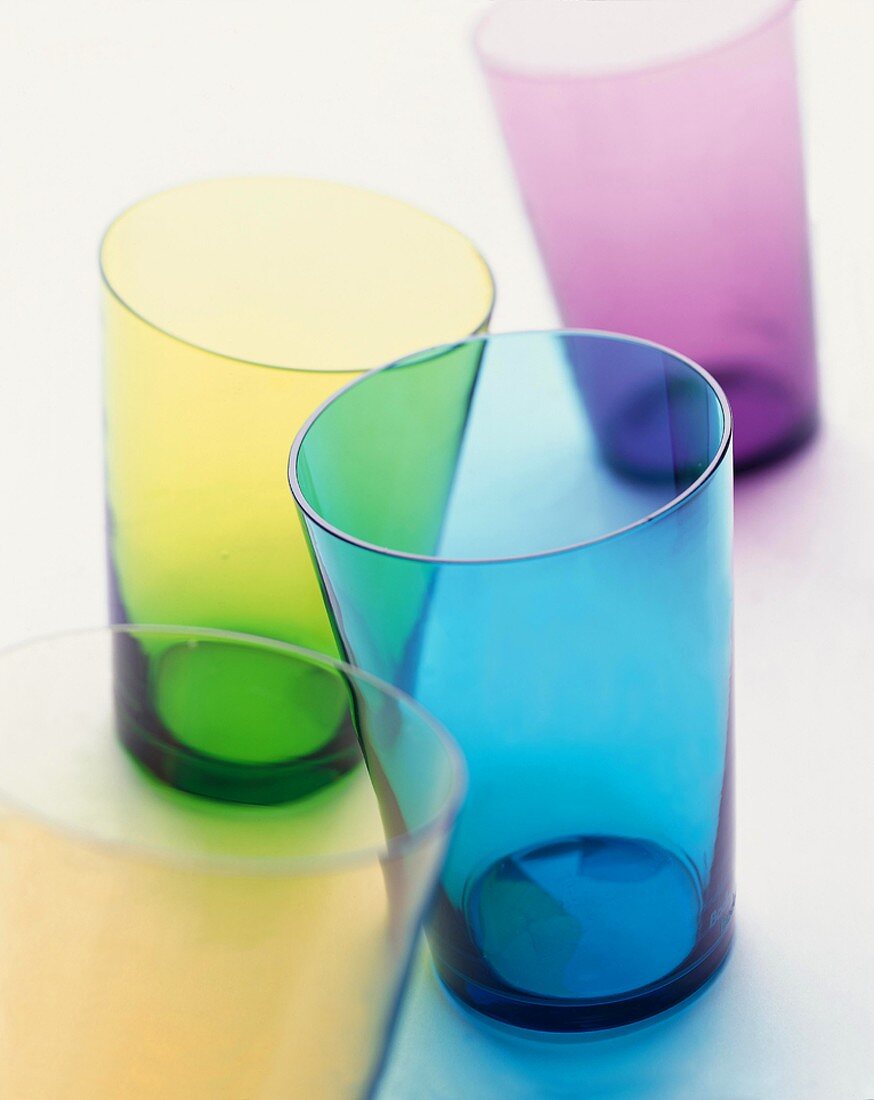 Colorful Empty Glasses