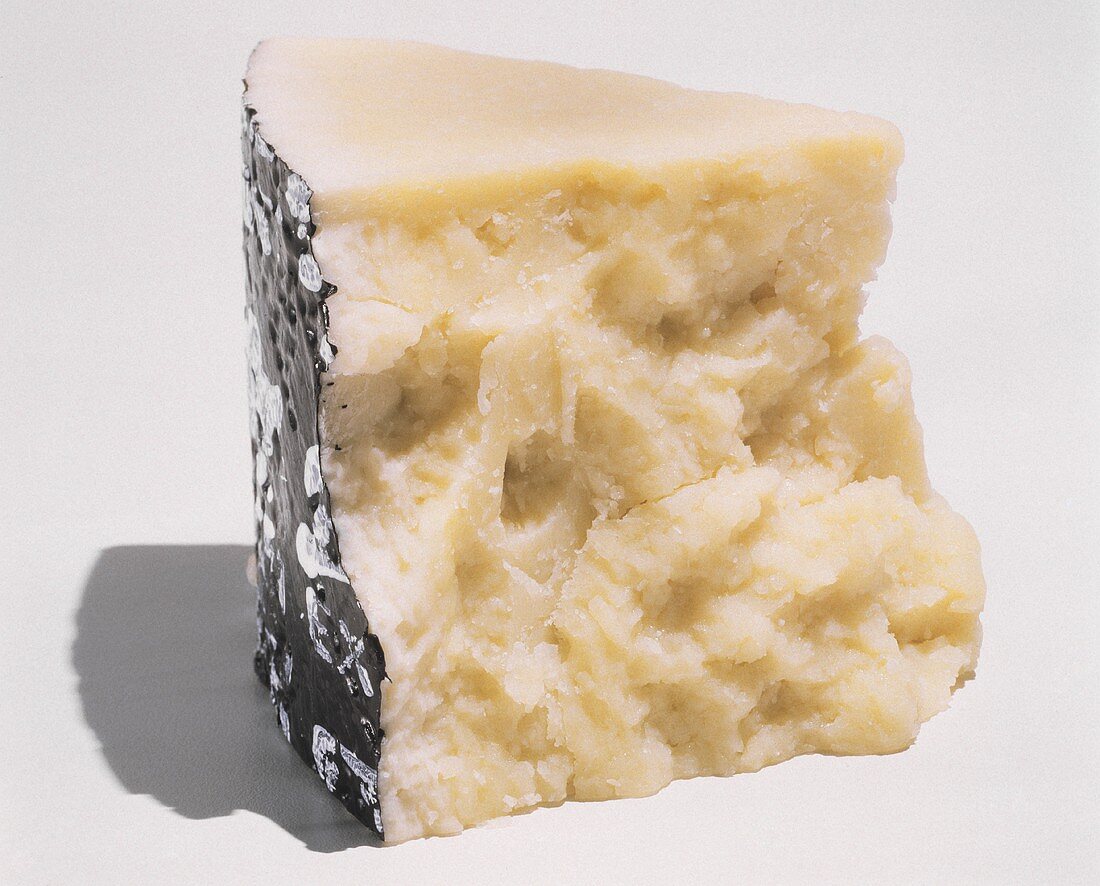 Wedge of Pecorino Romano cheese