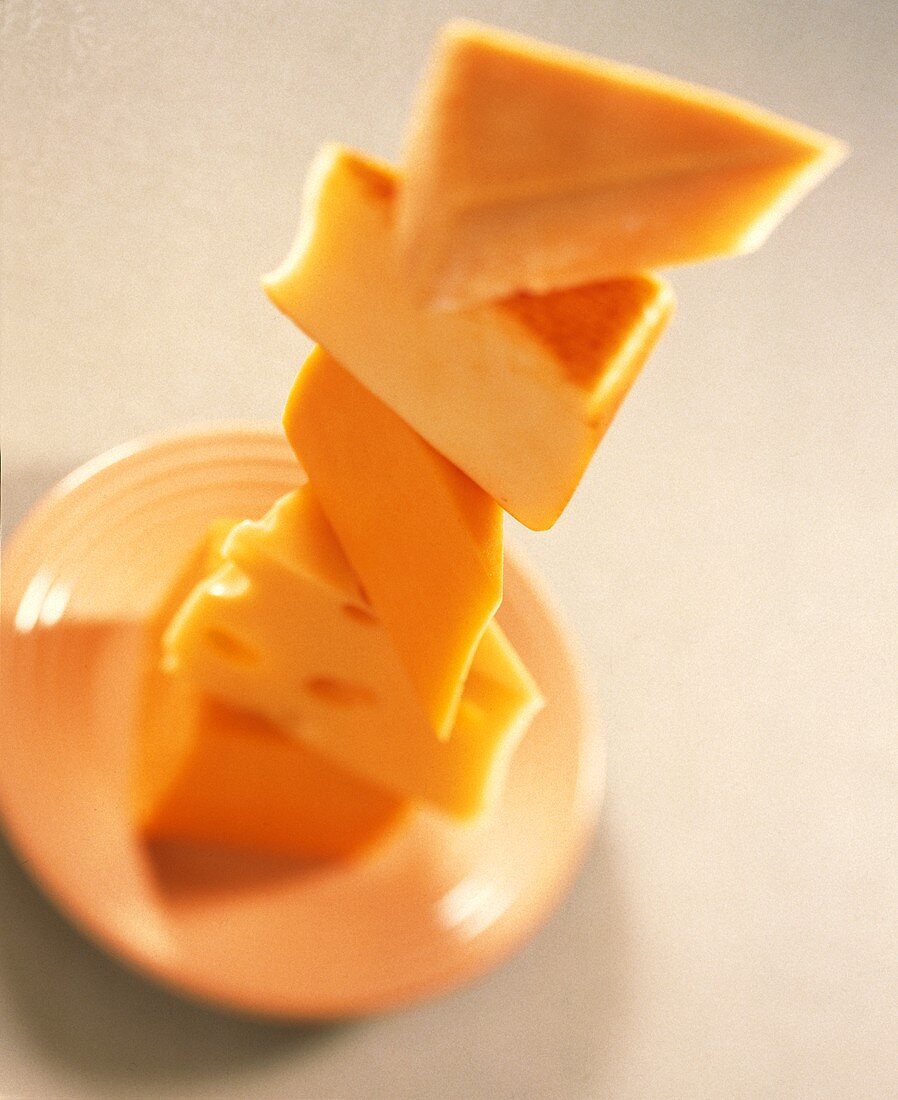 Tower of Cheese Wedges