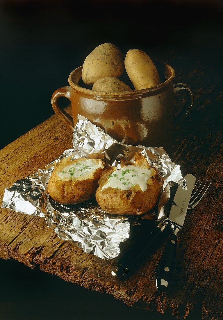 Grillkartoffeln mit Sourcream