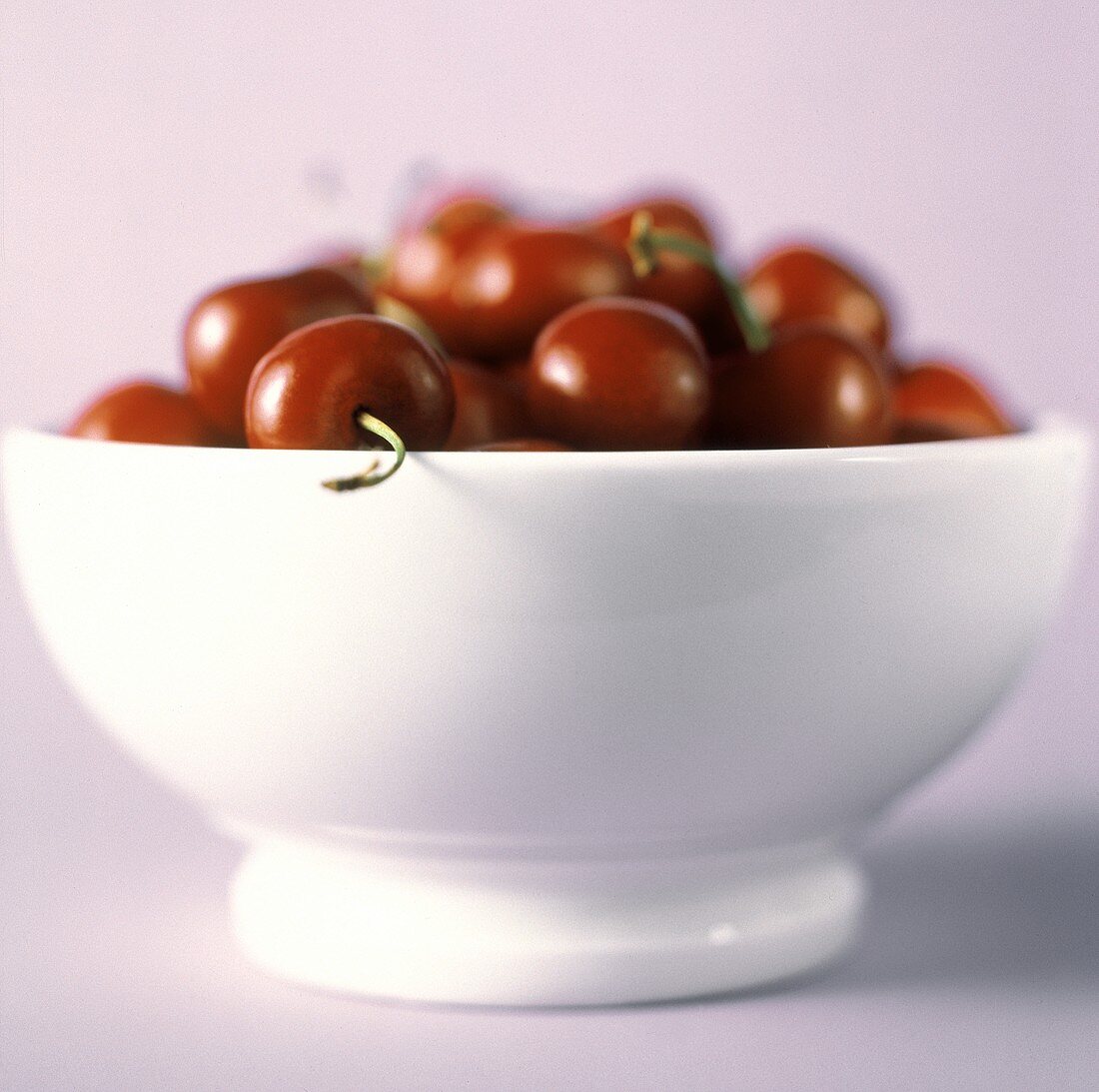 Fresh Red Cherries in a Bowl