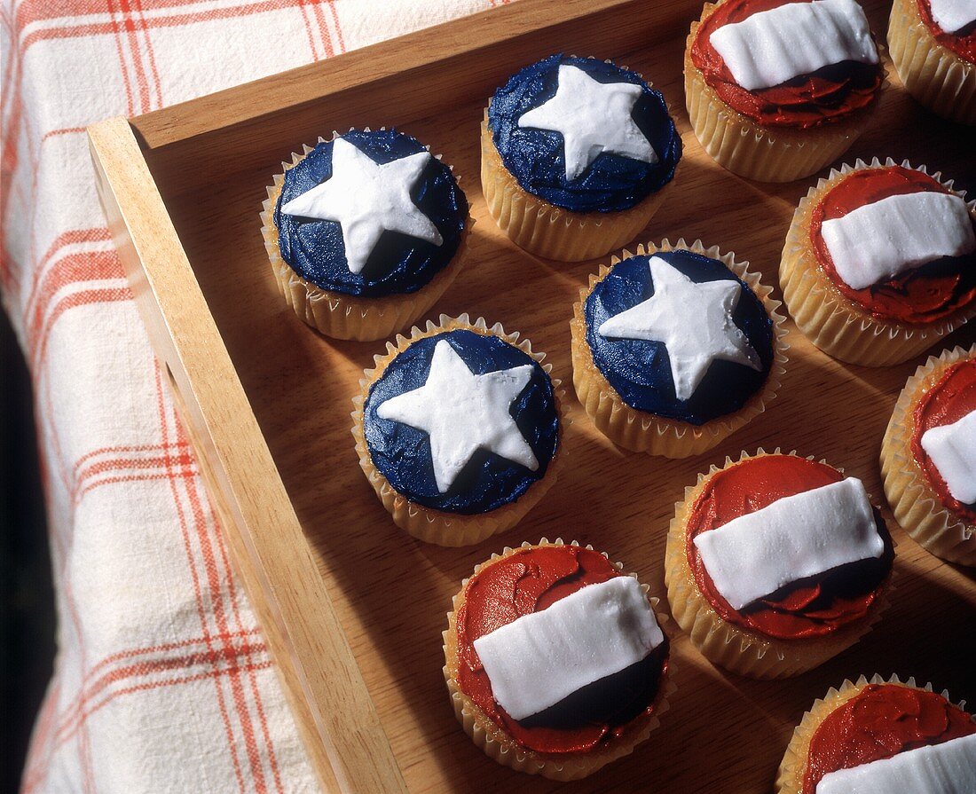 American Flag Cupcakes