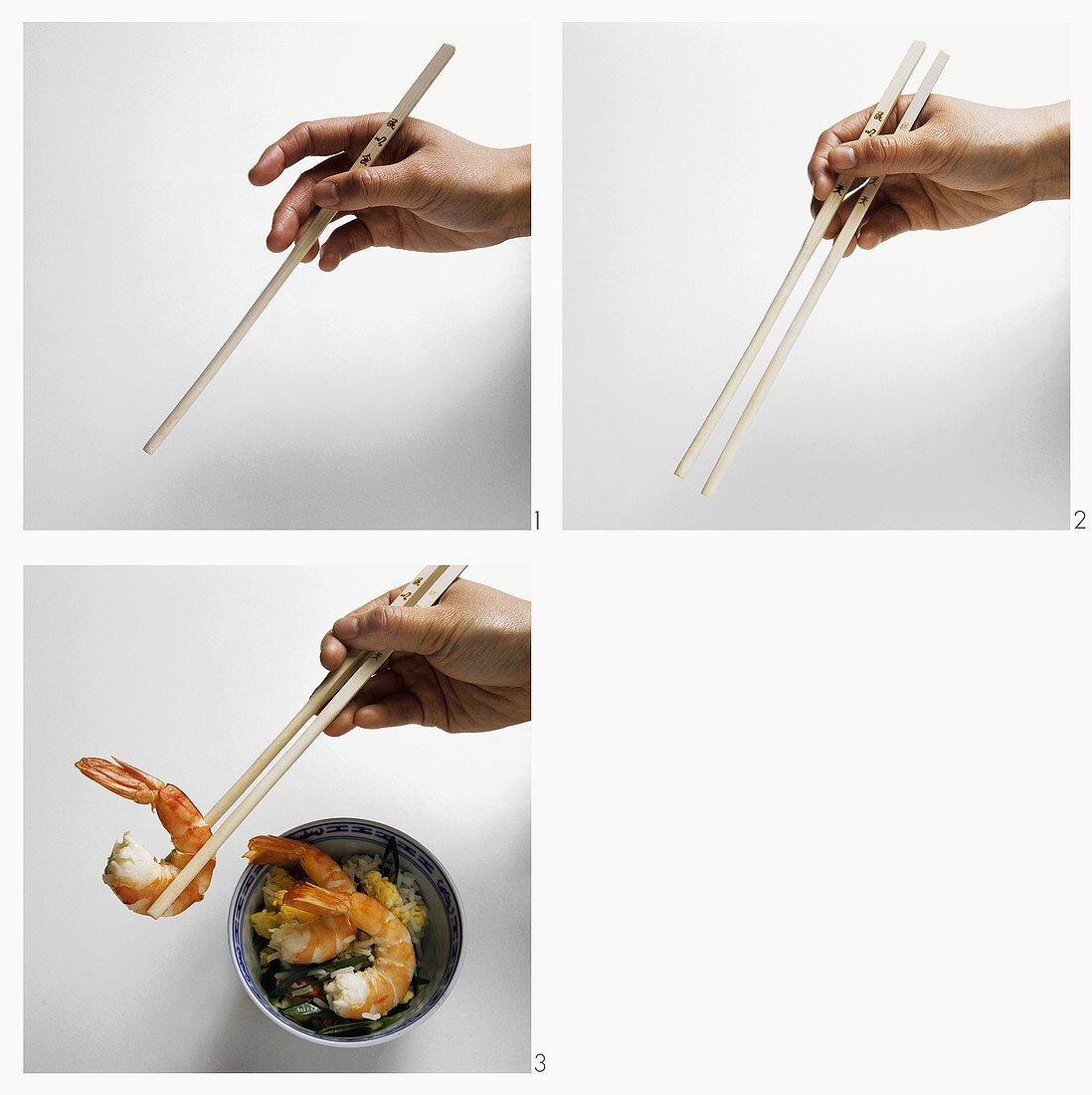 Eating with chopsticks