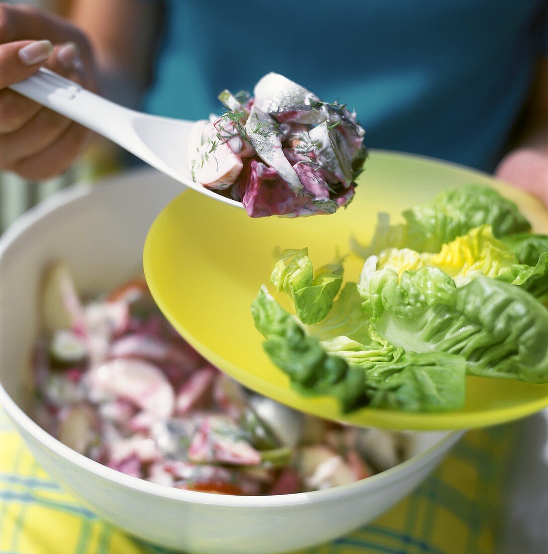 A Spoonful of Red Potato Salad