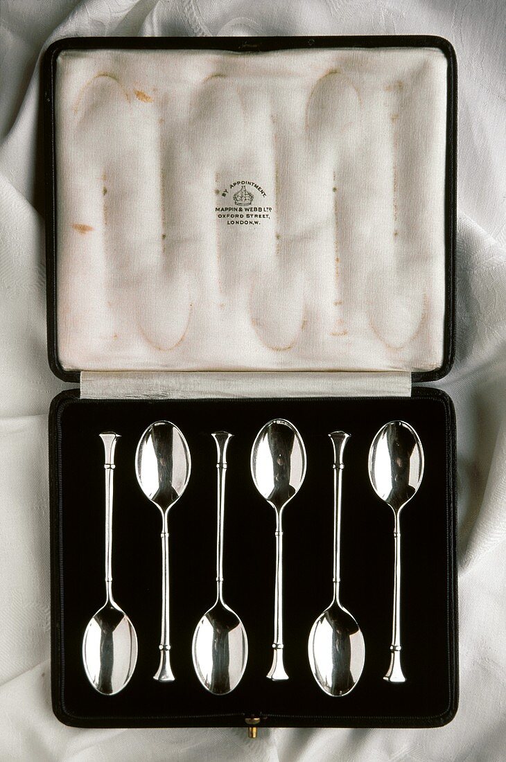A Set of Antique Demitasse Spoons