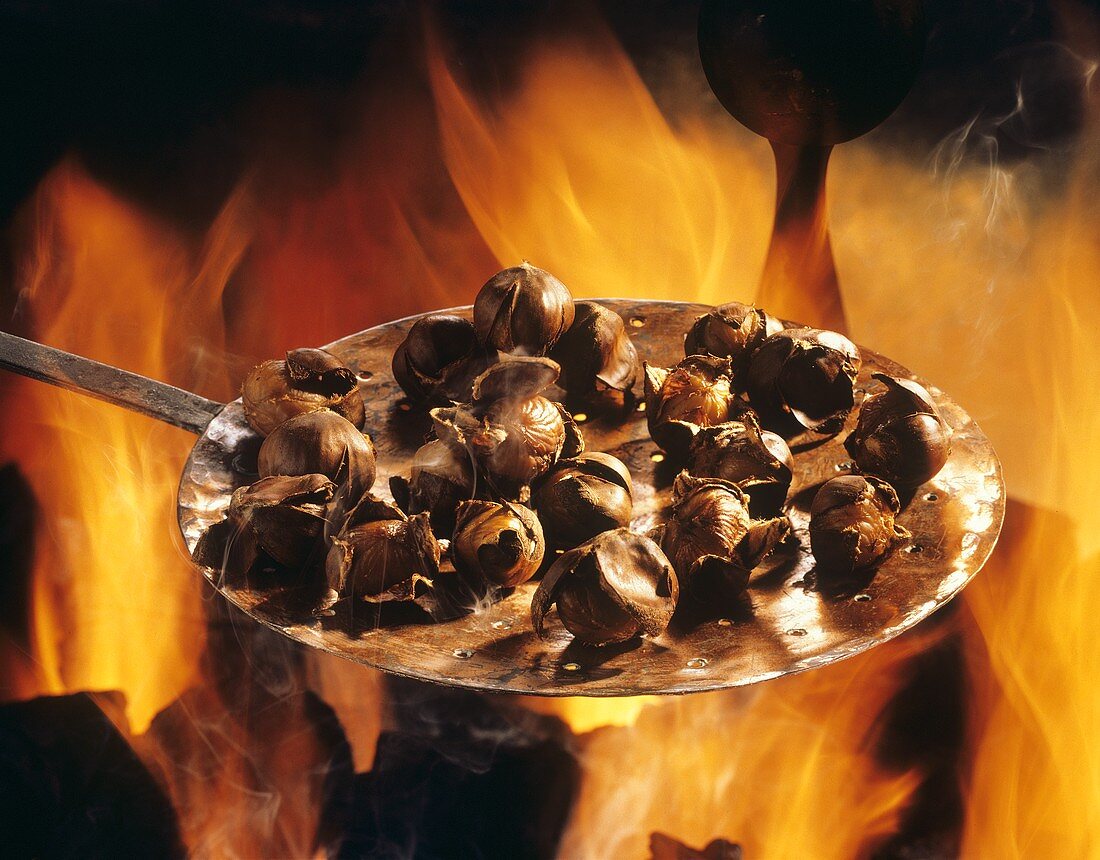 Chestnuts Roasting Over Flame