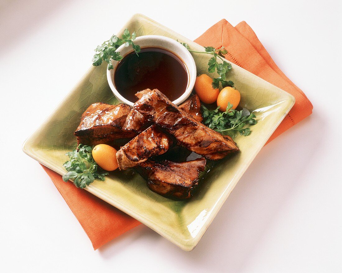 Barbecued Pork Ribs with Soya Dip (Asia)